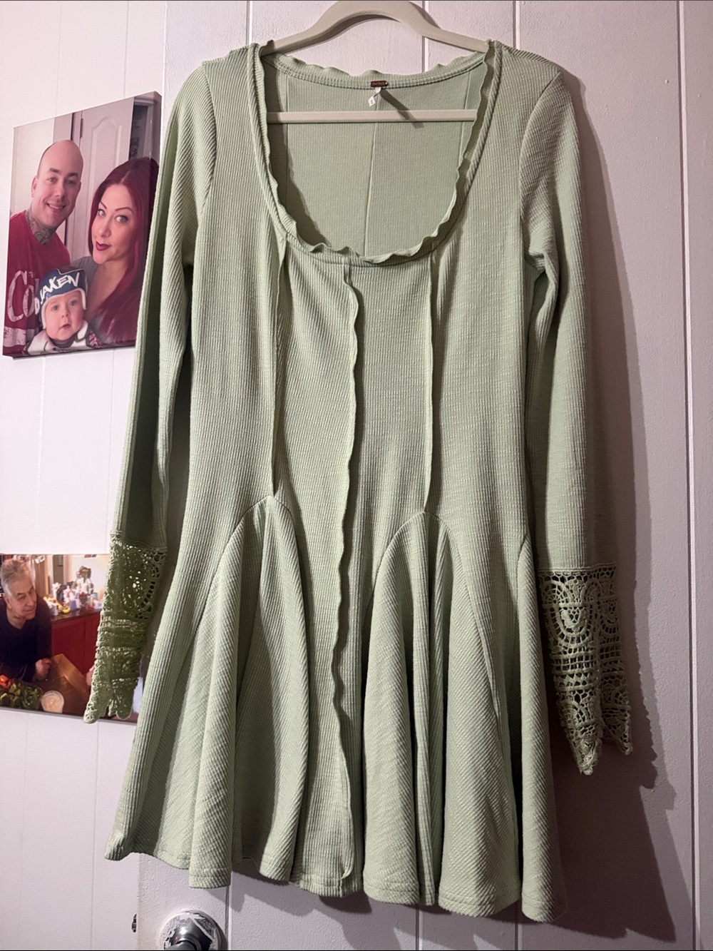 Free People Sage Ribbed Knit Top